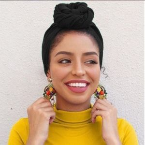Black Turban / Black Headwrap